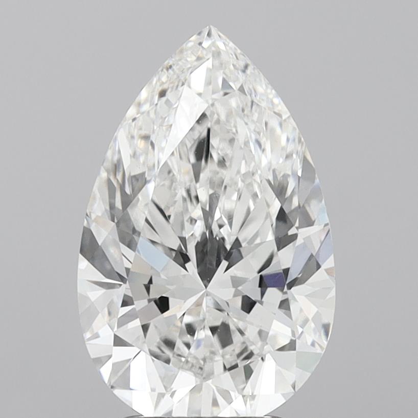 3.24 Carat Pear Cut Lab Diamond