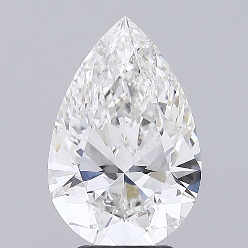 3.7 Carat Pear Cut Lab Diamond