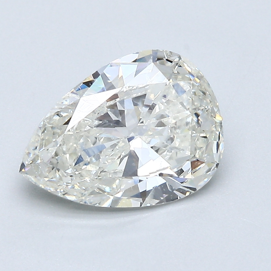 2.01 Carat Pear Cut Natural Diamond