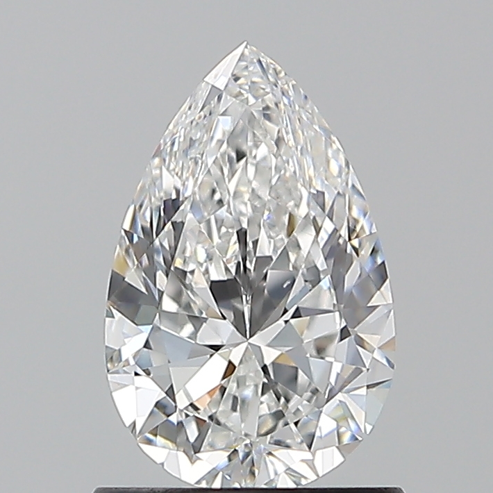 1 Carat Pear Cut Natural Diamond