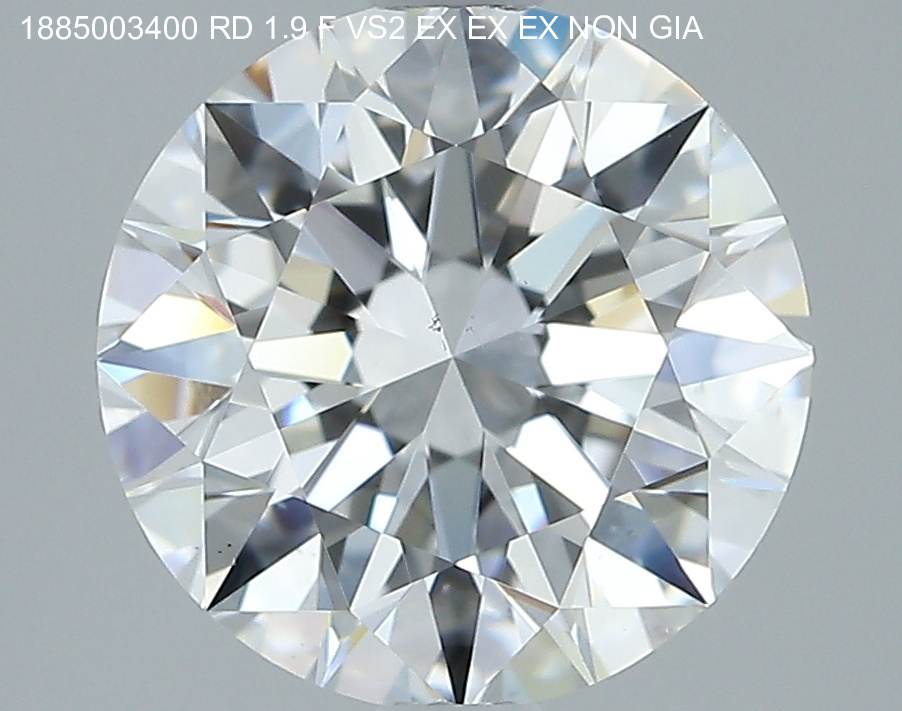 1.9 Carat Round Cut Natural Diamond