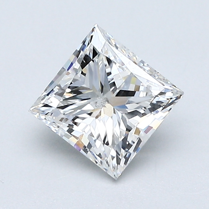 1 Carat Princess Cut Natural Diamond