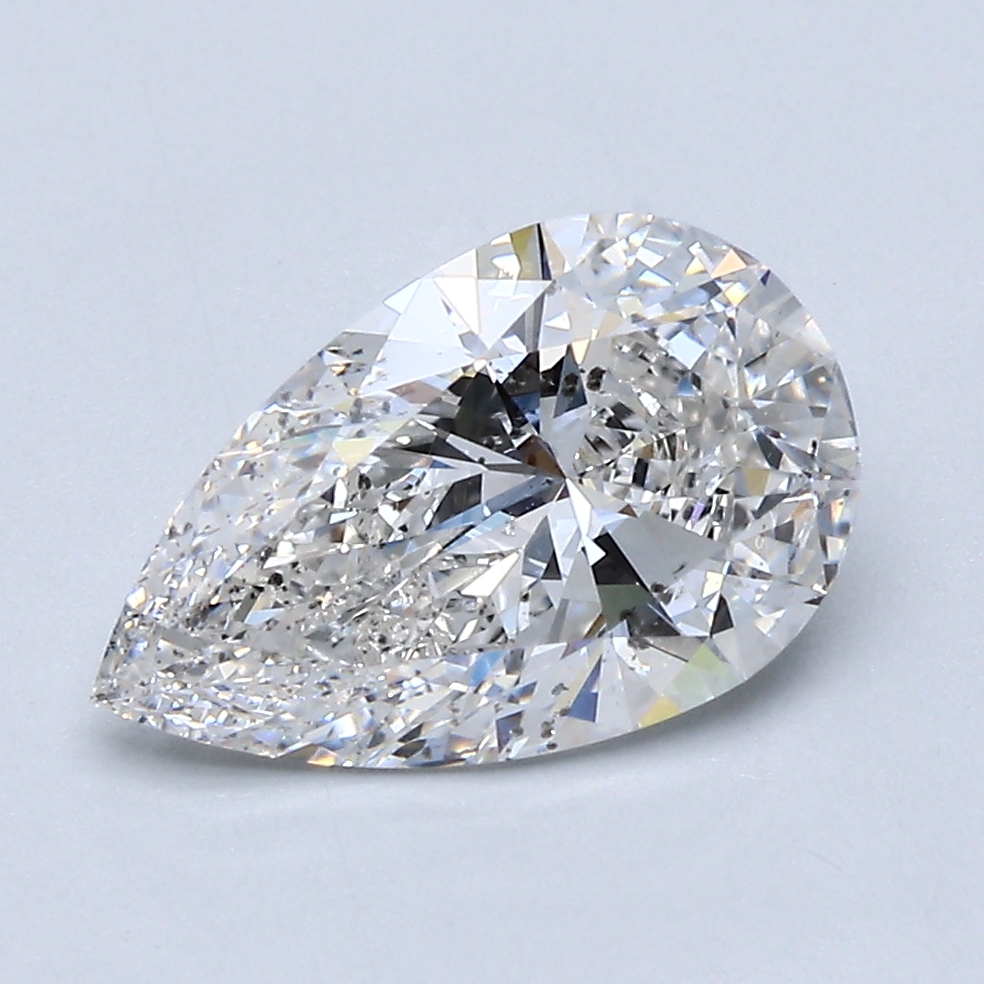 2.03 Carat Pear Cut Natural Diamond