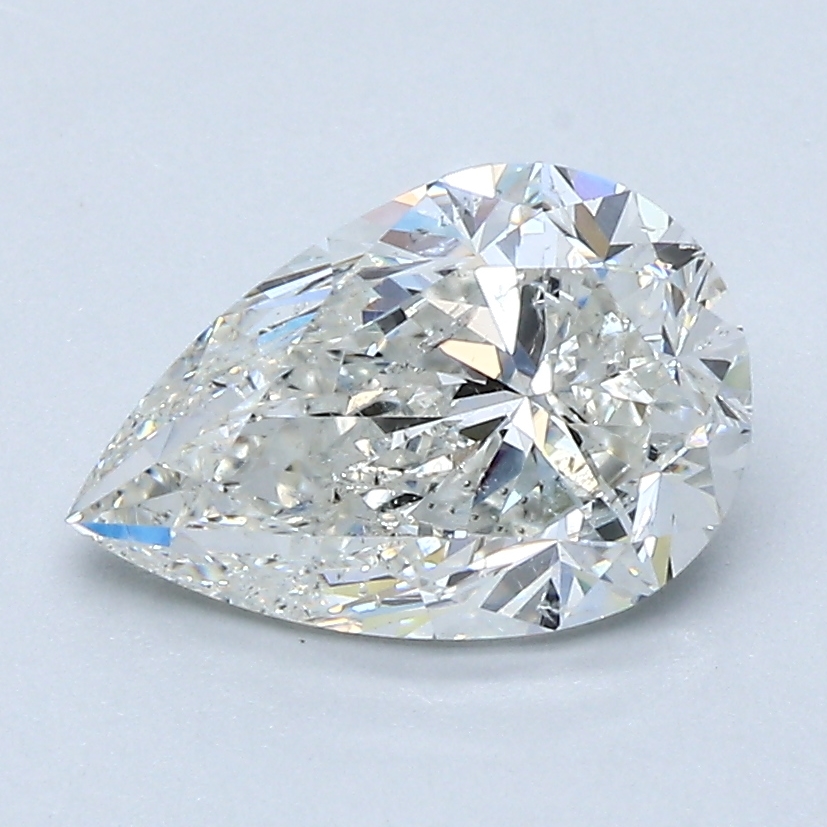 1.71 Carat Pear Cut Natural Diamond