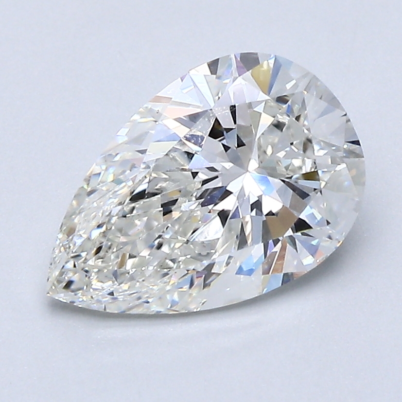 1.7 Carat Pear Cut Natural Diamond