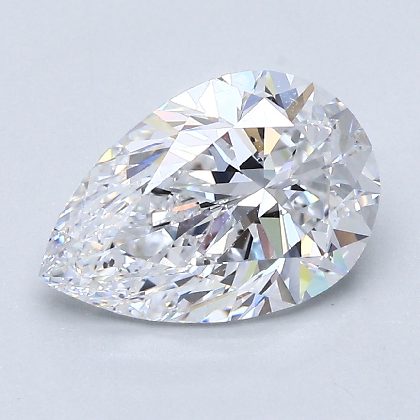 2.01 Carat Pear Cut Natural Diamond