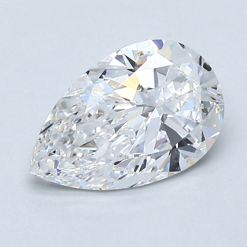 1.62 Carat Pear Cut Natural Diamond