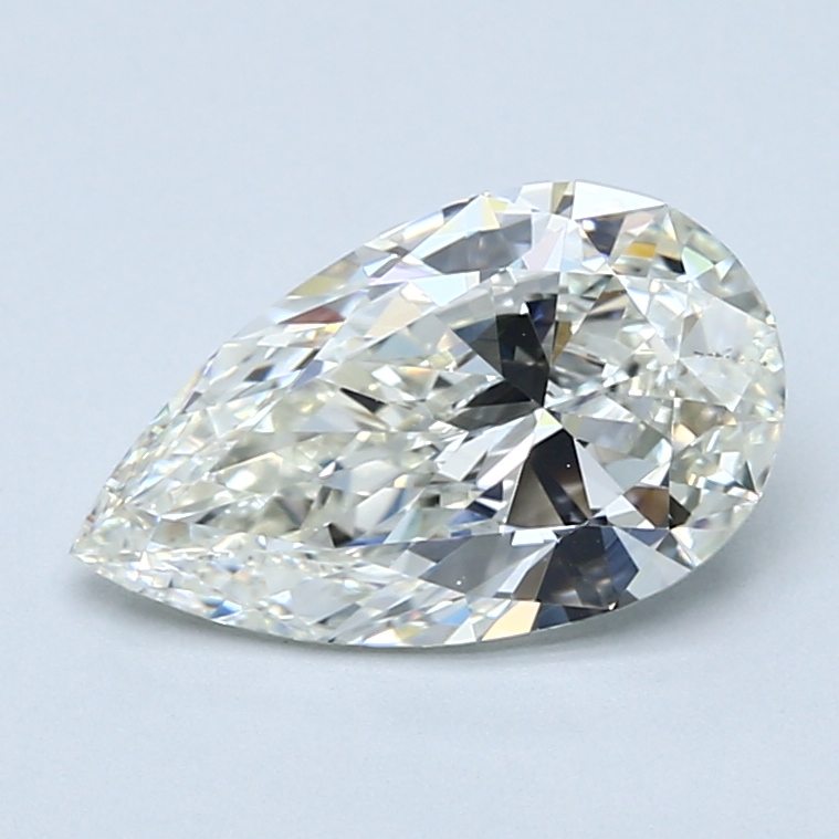 2.01 Carat Pear Cut Natural Diamond