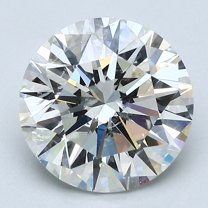 3.04 Carat Round Cut Natural Diamond