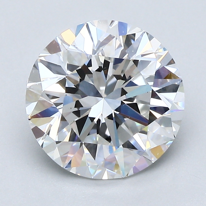 3.02 Carat Round Cut Natural Diamond