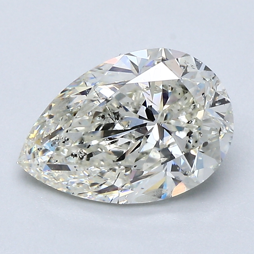 2 Carat Pear Cut Natural Diamond