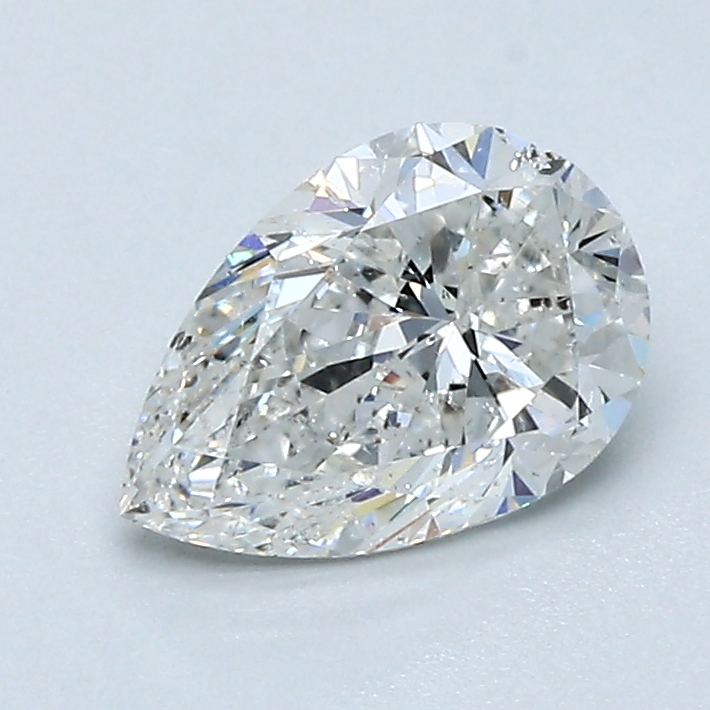 1 Carat Pear Cut Natural Diamond