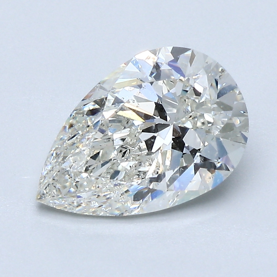 2.01 Carat Pear Cut Natural Diamond