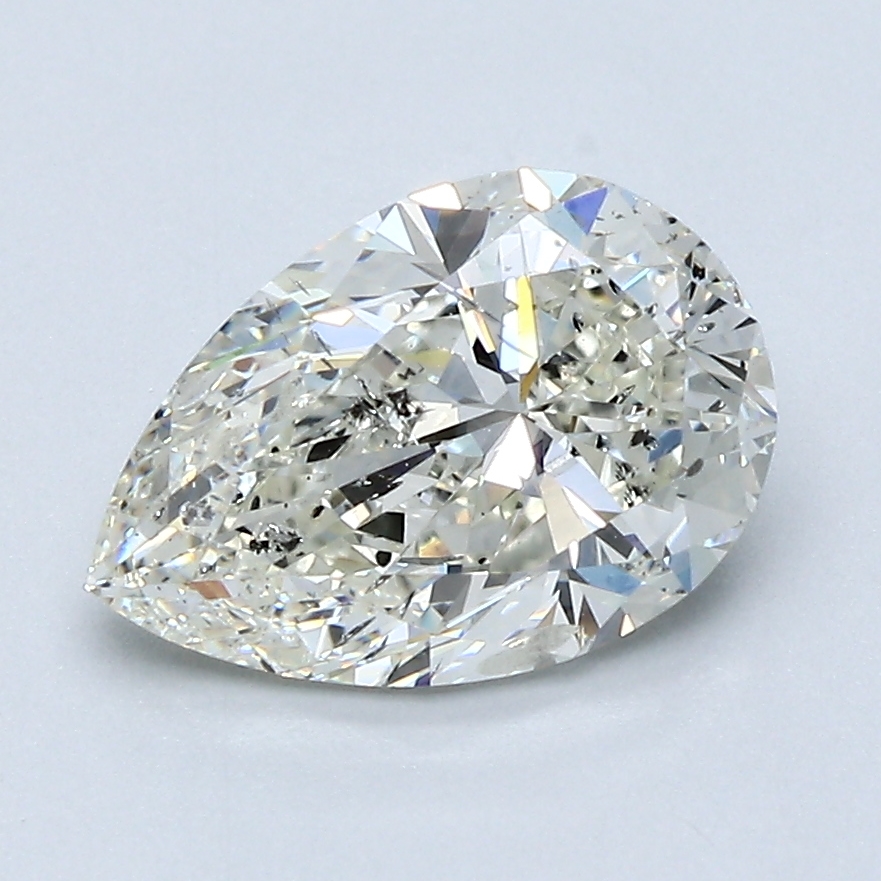 2 Carat Pear Cut Natural Diamond