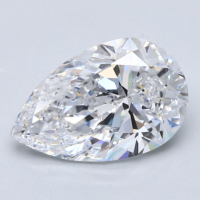 2 Carat Pear Cut Natural Diamond