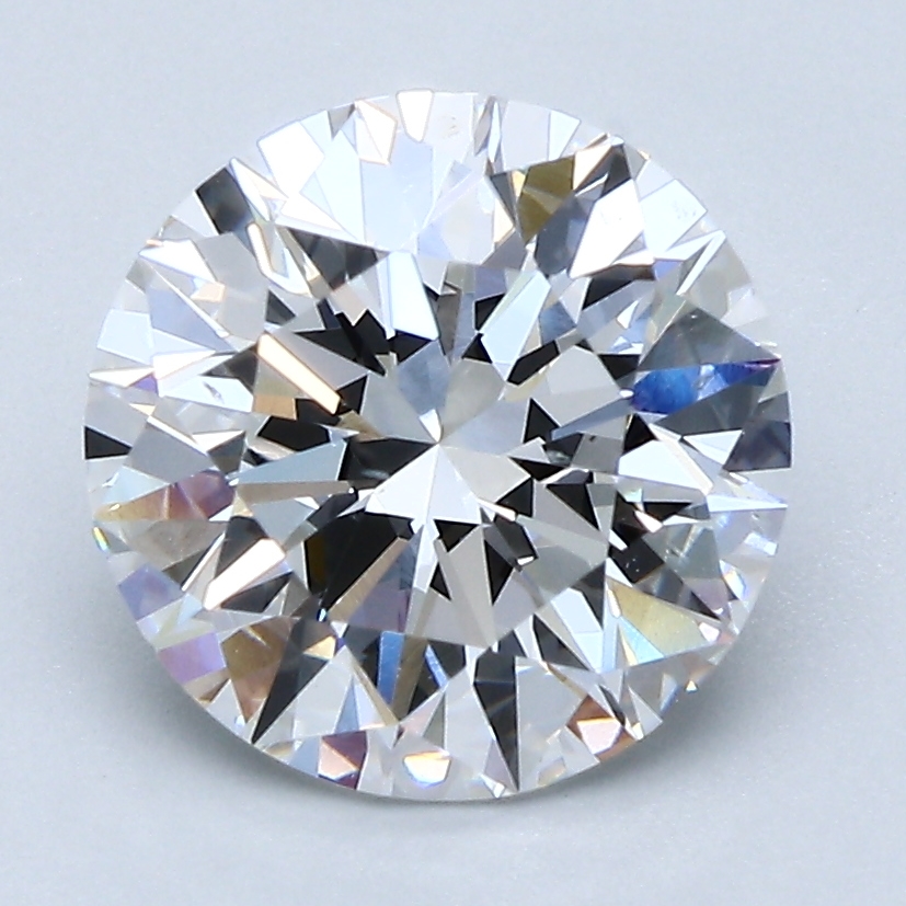 2.84 Carat Round Cut Natural Diamond